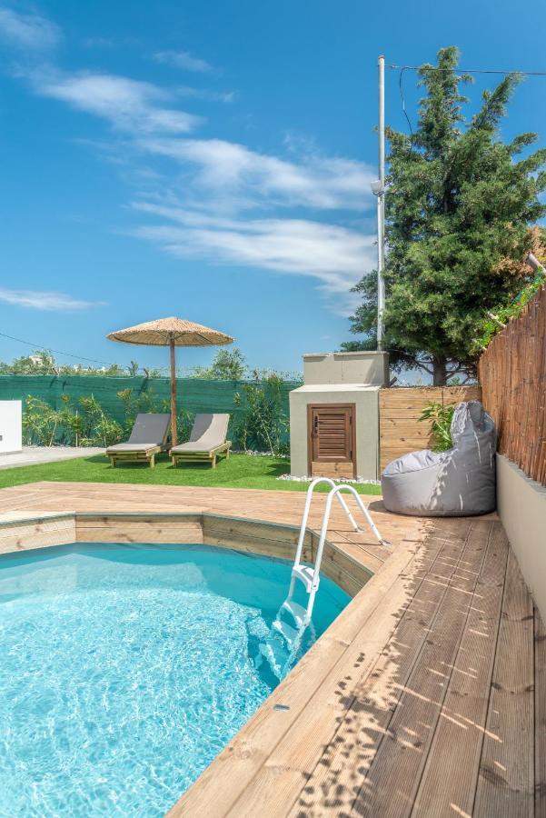 Cozy House With Pool Near Beach Gazi Esterno foto